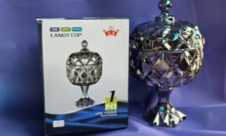 Цукерниця на ніжці з кришкою, 24×14 см