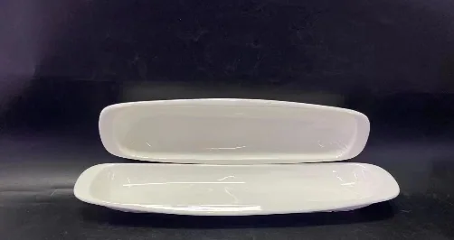 Блюдо керамічне вузьке овальне, 32,5×9 см
